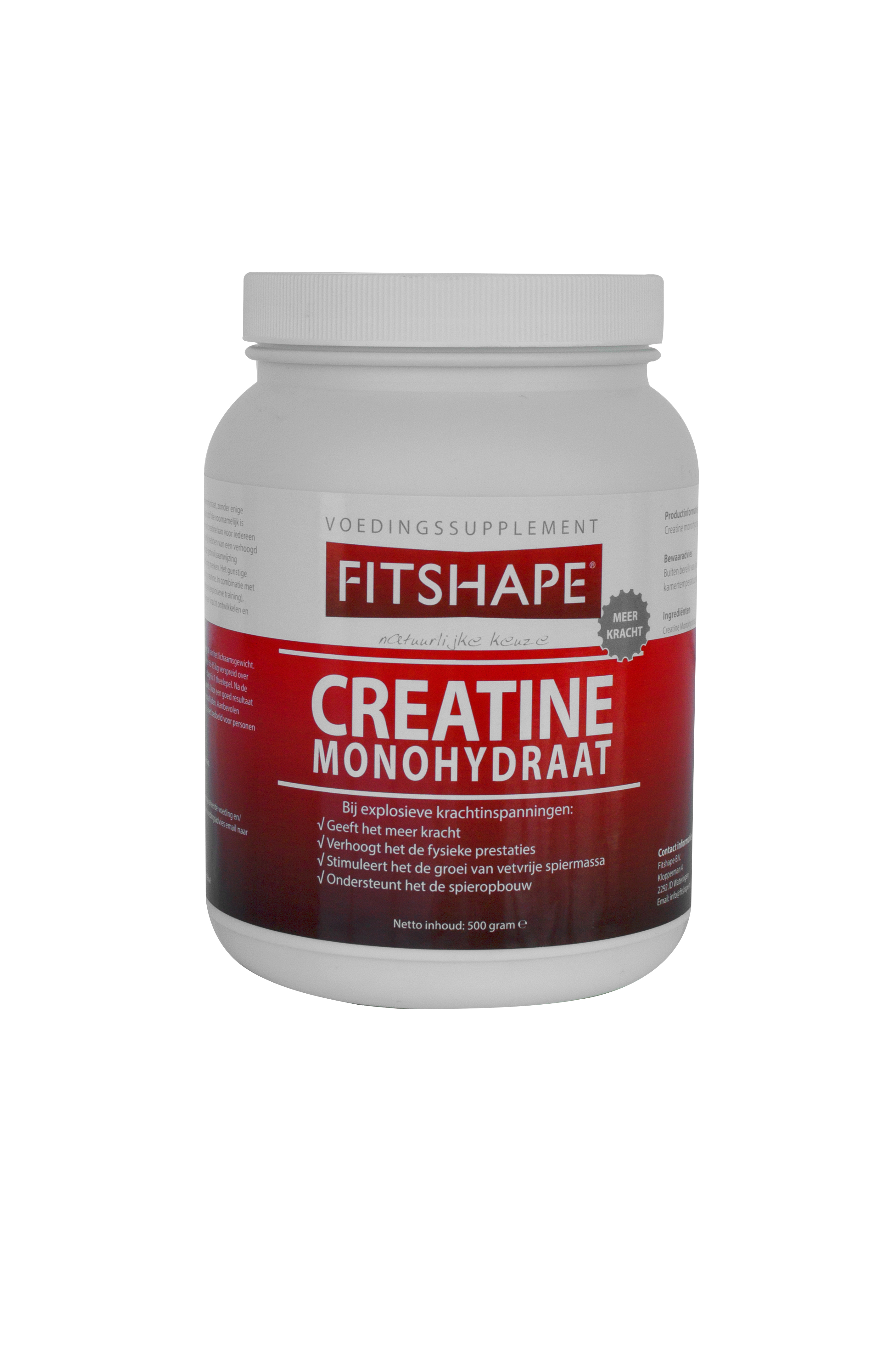 Fitshape Creatine Monohydraat 500gr