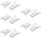 Dailygoody - 10x Couvercles à pression Remplacements pour Poubelles Brabantia 3-50L - Blanc
