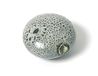 Keramische parel schijf grijs 18 x 10 mm. 100u.