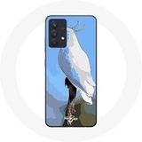 Maniacase Hoesje voor Samsung Galaxy A13 5G kaketoe papegaaien witte vogels