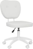 Vinsetto Chaise de bureau 46x59x92cm Polyuréthane Blanc