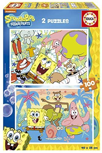 Educa - 2 x 100 Spongebob Puzzles (19389)