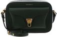 Coccinelle Leren schoudertas Beat Soft Camera Bag Garden Green groen