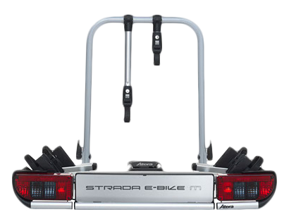 Atera Strada E-Bike M - Fietsendrager voor trekhaak - Zwart/Rood/Zilver - 60 kg