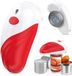 Ouvre-bouteille électrique - ouvre-bouchon automatique - avec télécommande - en un clic - convient à toutes les canettes - pratique dans la cuisine - rouge
