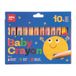 APLI 20636 Baby Crayons, 10 dikke waskleuren met puntenslijper