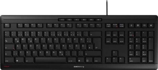 CHERRY STREAM - Toetsenbord - USB - AZERTY - Zwart