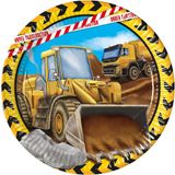 Merkloos Construction Grabber paper plate 8 pcs 23 cm FSC