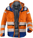Paul H. Kübler Bekleidungswerk Kübler PSA REFLECTIQ 13078332 Hi Vis Reflecterend Hardshell Werkjas HEREN Veiligheidsjas Oranje Blauw - Waterdicht