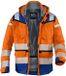 Paul H. Kübler Bekleidungswerk Kübler PSA REFLECTIQ 13078332 Hi Vis Reflecterend Hardshell Werkjas HEREN Veiligheidsjas Oranje Blauw - Waterdicht
