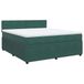 VidaXL Boxspringbed met matras, donkergroen, 180x200 cm, fluweel