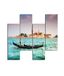 Homemania Muurfoto, Venezia, 4 steden en landschappen per woonkamer, meerkleurig, 76 x 0,3 x 50 cm, HM204PMDF259, MDF