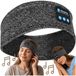 KRUMAD Slaapkoptelefoon Bluetooth 5.3, hoofdband-koptelefoon voor zijslapers, draadloze stereo-koptelefoon met luidsprekers, voor muziek en slaap