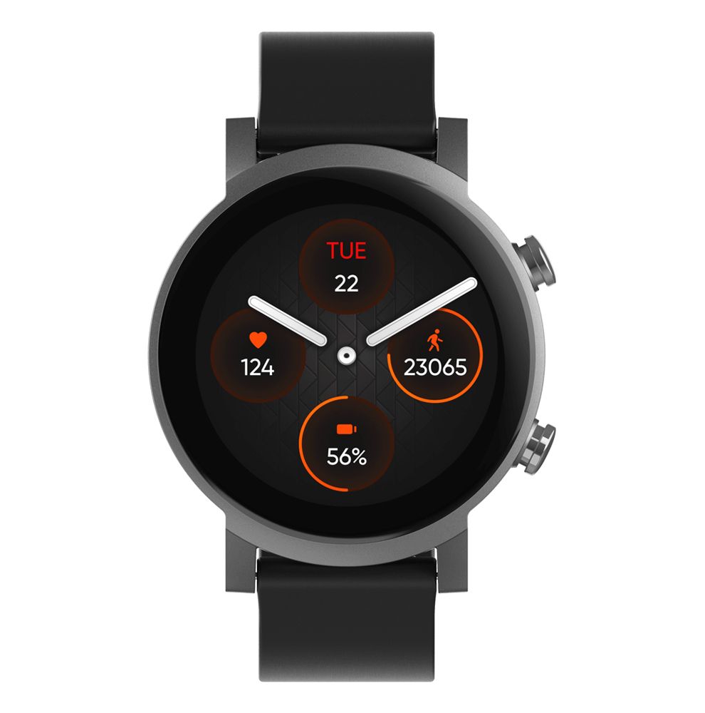 Mobvoi TicWatch E3 Smartwatch - 1.3" Display, GPS, Wear OS, Black