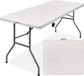ADSafety Inklapbare Tafel - Campingtafel - Klaptafel - Vouwtafel Buiten - Tuintafel - 180 x 74 x 74 cm - Wit
