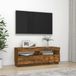 Maison Exclusive - Meuble TV avec éclairage LED, chêne fumé, 100x35x40 cm