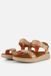 Woden Sandalen Line Heritage Vrouwen 40 Coffee Cream Textiel Platte sandalen