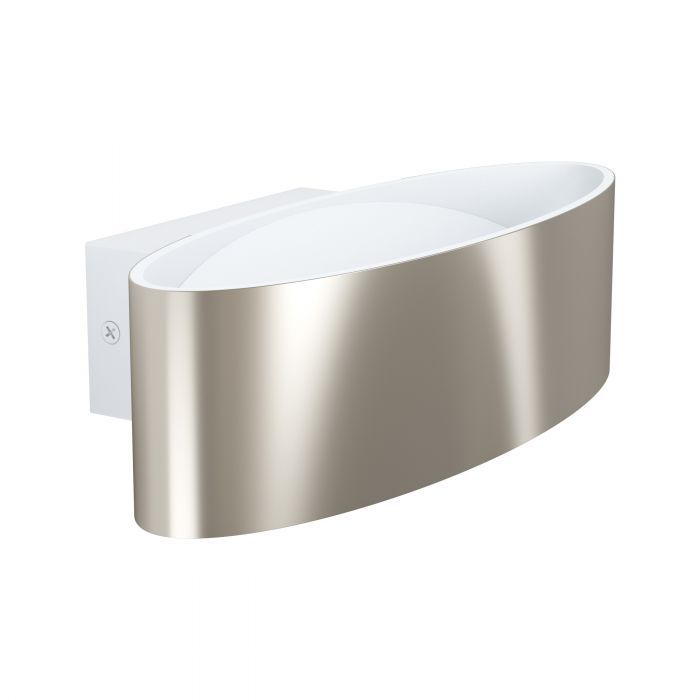 EGLO Maccacari Wandlamp - 10W - 1100 Lumen - Warm Wit - Wit/Zilver