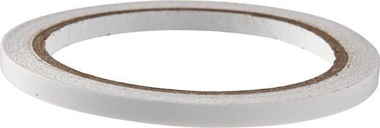 Creotime Dubbelzijdig Klevend Tape 6 mm x 10 m - Zilvergrijs