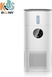 Purificateur d'air et humidificateur - 2-en-1 - Contrôle des odeurs - Humidité sans brume - Sans PVC - 220 V - Prise britannique - Blanc