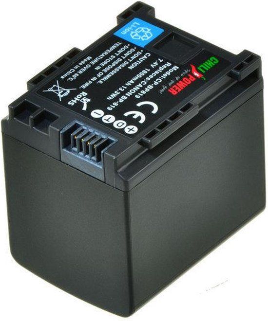 ChiliPower BP-819 Accu voor Canon Videocamera - 1800mAh - Li-Ion