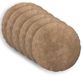 vidaXL - Coussin - 6 - pièces - HEERLEN - Taupe - Ø - 30 - cm - Microfibre - Polaire