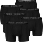 Puma Boxershorts Set van 6 Mannen Zwart Katoenmix Effen XXL