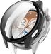 Huawei Watch GT 6 46mm Housse de protection en plastique + Verre trempé (9H), Noir mat