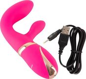 Vibe Couture Ravish G-spot Clitoris Vibrator met Hard Gebogen Kop en Dubbellaagse Siliconen – 17 cm – Roze