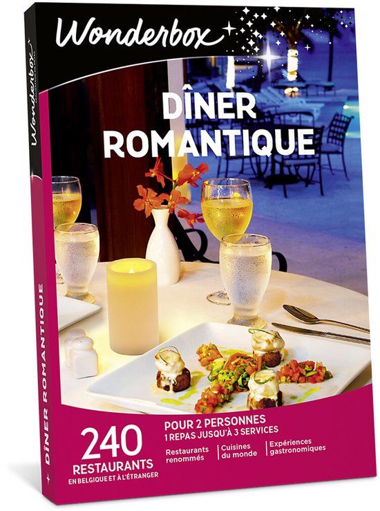 Wonderbox Coffret Cadeau Dîner Romantique - Multicolor