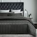 Luxe Satin Dekbedovertrek 155 x 220 cm in Grijs met Versteekte Rits