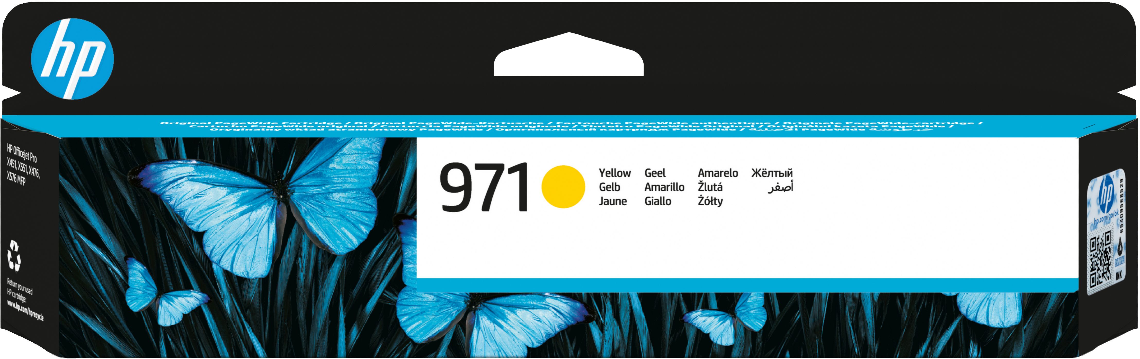 HP 971 Original Yellow Ink Cartridge