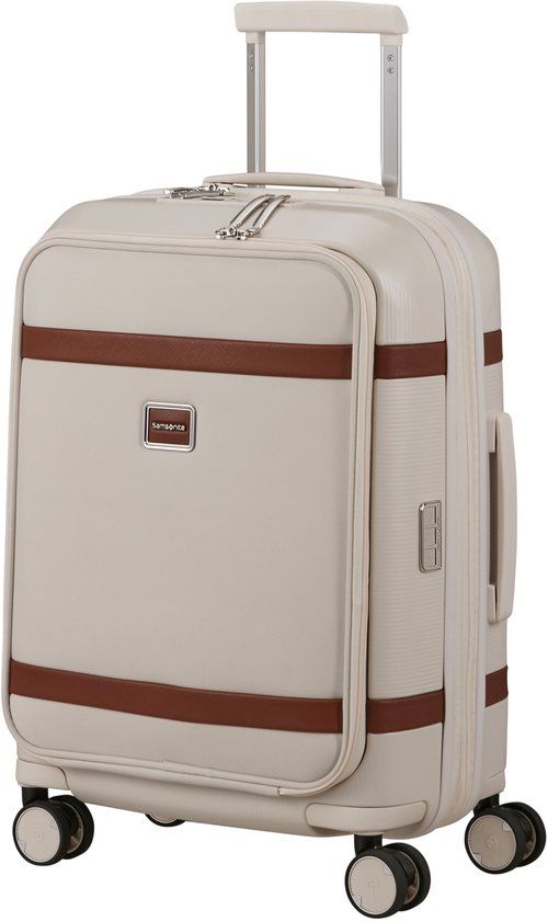 Samsonite Koffer - Image spinner 55/20 handbagage Easy access - uitbreidbaar - Ivory - 47 l - 3.5 kg