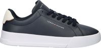 Tommy Hilfiger Heren Court Leather Sneakers Blauw Maat 48
