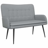 vidaXL 2-Zits Sofa Lichtgrijs Stof 115 x 61 x 87 cm