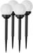 Ilumen Illumen Solar lamp witte bol 4 stuks LS-102