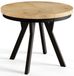 Lancelot Table Ronde Extensible, Table de Salle à Manger, Diamètre 100 cm - 200 cm, Collection Evo