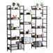 VEVOR Rustieke Boekenkast Staande Plank Opbergplank Metaal 6 Niveaus 176x30x176cm