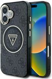 Guess - IML Metal Glitter Etui - iPhone 16 - Glitter Metal - MagSafe - Zwart