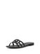 GUESS Elyho2 platte sandalen voor dames, zwart.
