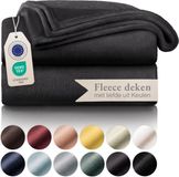 Blumtal - Fleece Deken - Super Zacht Fleece Plaid 270x230 cm - Antraciet