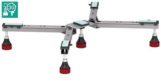 MEPA Douchebakpotenset RVS Verstelbaar Zilver 5 poten