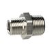 Dubbele Riegler Dubbele schroefdraadstapel, R 1 1/4 a., R 2 a., SW 62, messing vernikkeld, werkdruk max. 25 bar, bedrijfstemperatuur. Maximale 150 °C.