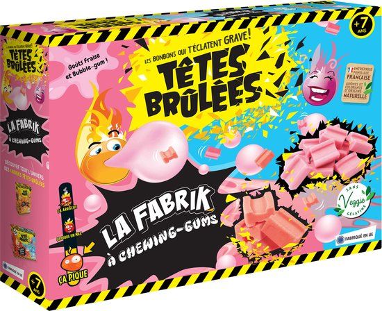 Silverlit De Mega Kauwgomfabriek – Maak je eigen zure kauwgom - „Têtes Brûlées“ met natuurlijke smaken, vanaf 7 jaar