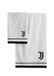 Juventus Badhanddoeken, set van 2 badhanddoeken, gezichtsdoek, bidethanddoek, officieel product, 100% katoen, 2-delige set, wit en zwart