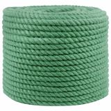 vidaXL Jute Touw 10 mm Groen 100% Tossa Jute