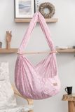 Teppichhome24 Complete babywiegset met witte sterren, roze kleur