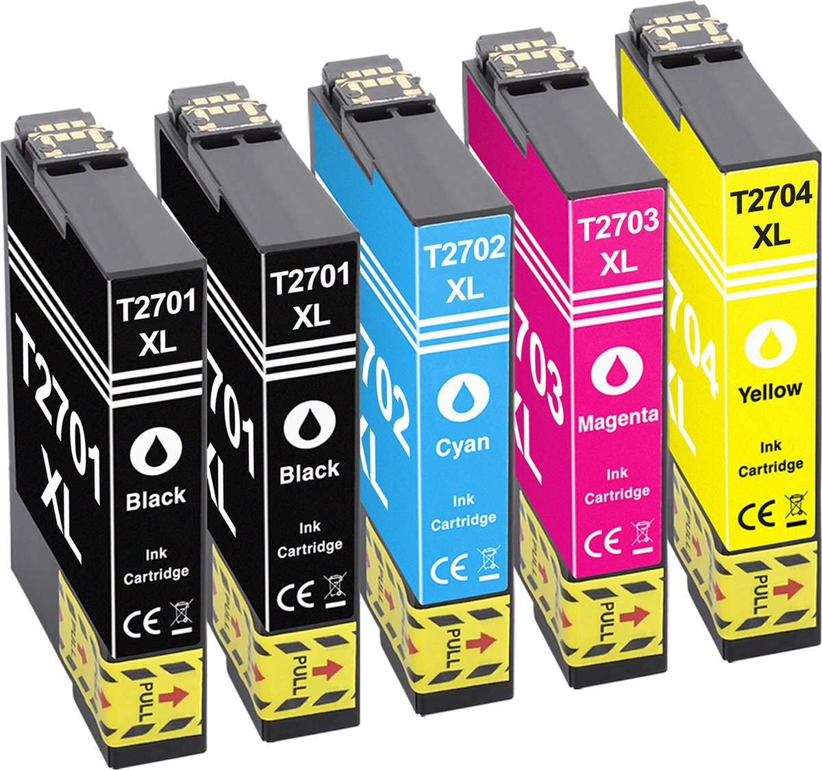 Tito Express PlatinumSerie® 5 cartridges XXL alternatief voor Epson TE2701 - TE2704
