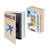 Fisura – Kluis in de vorm van een boek "Travel is my therapy"