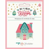 Craftelier - Stanssjabloon winterhuis "All You Need Is Christmas"